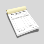 A5 Bill Book - Black & White