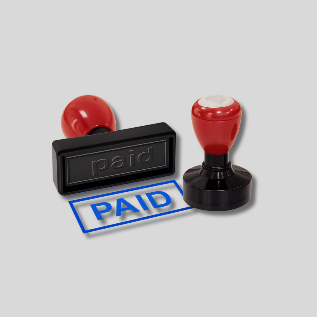 Website Product Profile (5) Pre-Inked Rubber Stamps - Image 1